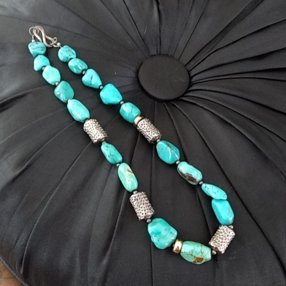 Turquoise and silver Silpada necklace - Picture 1 of 7
